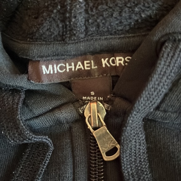 MICHAEL KORS Zip-Up Black Hoodie Small - Picture 2 of 3